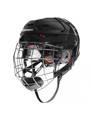 WARRIOR COVERT CF 100 COMBO  ŠALMAS JUODAS  SENIOR L   Šalmas combo su grotomis  CUSTOM FIT