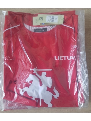 MARŠKINĖLIAI HOCKEY LIETUVA RAUDONI SUBLIMUOTI XL DYDIS