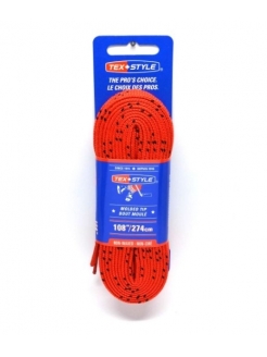 VAŠKUOTI PAČIŪŽŲ RAIŠTELIAI  RAUDONI  96 COLIAI / 244 CM  TEXSTYLES  RYŠKIAI RAUDONI