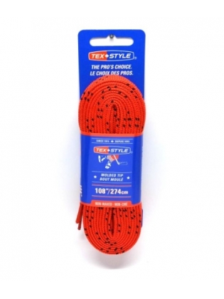 VAŠKUOTI PAČIŪŽŲ RAIŠTELIAI  RAUDONI  108 COLIAI / 274 CM  TEXSTYLES  RYŠKIAI RAUDONI